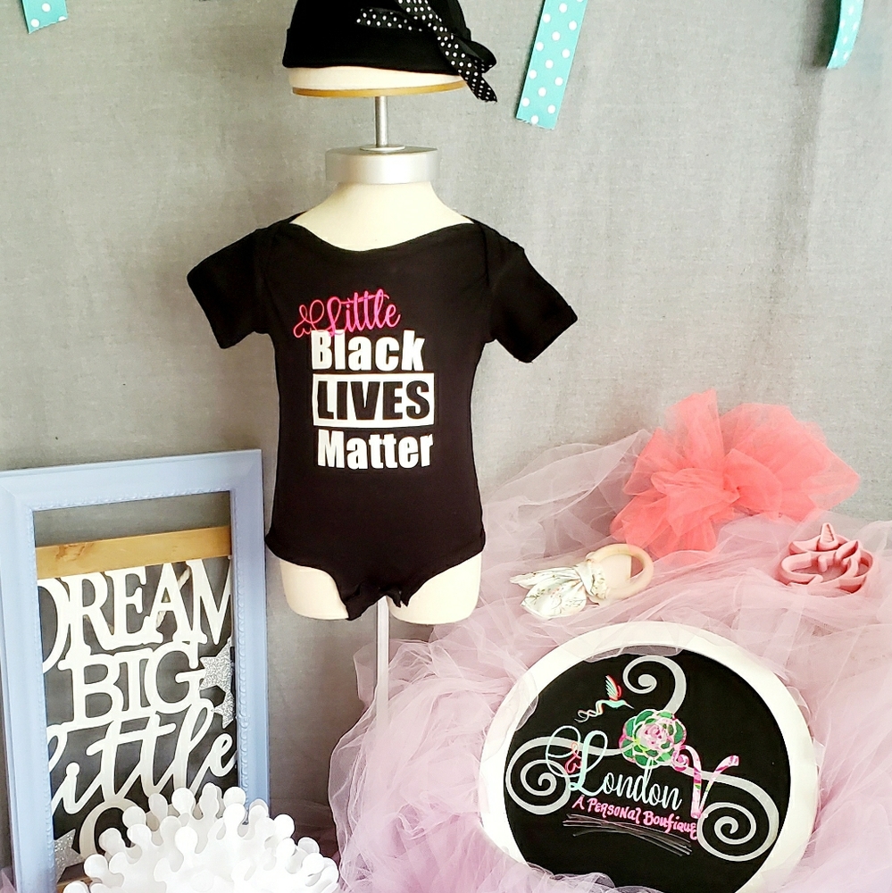 BlM Support Baby Onesie. Size newborn-3months